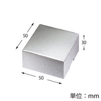 シモジマ 洋品箱 A-1 アクセサリー用 S 銀 006816600 1セット（50枚入×6）（直送品）
