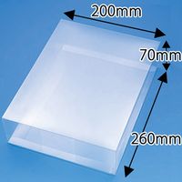 シモジマ クリスタルBOX V-19 006833402 1セット（10枚入×10）（直送品）