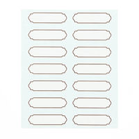 シモジマ 特殊強粘ギフトシール フレームB 007067827 1セット(10束)（直送品）