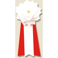 459-243 徽章バラ 大 白 1個入 007282638 1セット（6袋） 銀鳥産業（直送品）