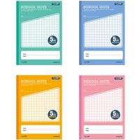 日本ノート 方眼罫ノート B5 5mm方眼紙ミニノート付き 007579650 1セット(4+1冊入×32束 合計128+32冊)（直送品）