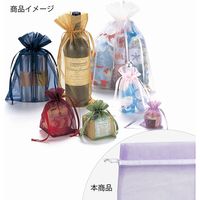シモジマ オーガンジーバッグ SS ラベンダー 008705009 1セット(1束(10枚)×10)（直送品）