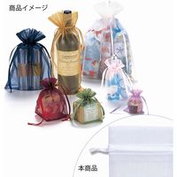 シモジマ オーガンジーバッグ LL ホワイト 008705075 1セット(50枚:10枚×5束)（直送品）