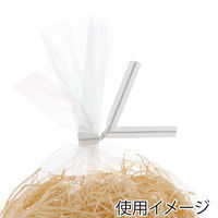 【ケース販売】HEIKO 和紙タイ 6×120 ホワイト 008750431  1ケース(50本入×20束 合計1000本)（直送品）