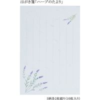 あかしや はがき箋「ハーブのたより」 AO-05L 1セット(5セット)（直送品）