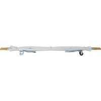 弥生堂製作所 2ッ折担架 キャスター付 アルミ製 00259986 1台（直送品）