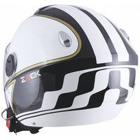 TNK工業 TNK ZR-11 シールド付きジェットヘルメット WH/BK/GO Fサイズ 510427（直送品）