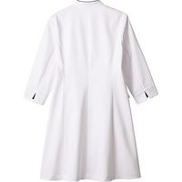 住商モンブラン ドクターコート レディス 7分袖 ホワイト×ネイビー M 71-139 1枚　白衣　ドクターコート