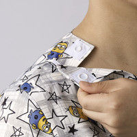 住商モンブラン 男女兼用スクラブ グレー×イエロー L MU601-05 1枚　スクラブ（直送品）