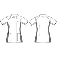 ルコックスポルティフ ジャケット ホワイト×ネイビー M UQW1043-5-M 1枚　スクラブ（直送品）