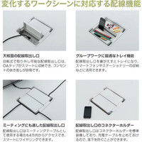 【組立設置込】イトーキ 会議 テーブル 角型ロングタイプ 幅2400×奥行1400×高さ720mm AF-2414HWA-ZK 1台（直送品）