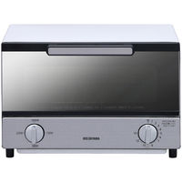 アイリスオーヤマ ミラー オーブントースター 横型 幅33.2×奥行27×高さ22.1cm トースト2枚焼き ホワイト MOT-011 １台