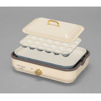 アイリスオーヤマ ricopa ミニホットプレート アイボリー MHP-R102-C 平面・たこ焼きプレート