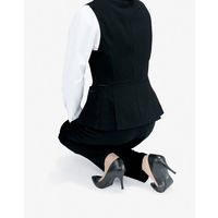 ボンマックス BONOFFICE ロングベスト ブラック BCV1702-30-13（直送品）