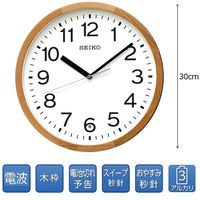 セイコータイムクリエーション 電波掛時計 KX249B 1個