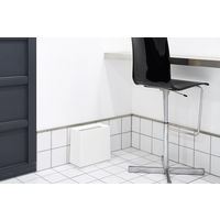 ideaco（イデアコ） TUBELOR BRICK（チューブラーブリック） ホワイト 8.5L ゴミ箱 1個 角型  幅315×奥行145×高さ300mm