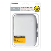 エレコム 電子辞書ケース/イヤホン対応/タッチペン対応/Lサイズ/ホワイト DJC-006LWH 1個