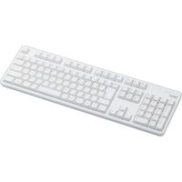 キーボード ワイヤレス 無線 フルサイズ メンブレン ホワイト TK-FDM106TWH エレコム 1個（直送品）