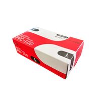三興化学工業 エクセレント プラスチック手袋 PVC100 Lサイズ 227140 1箱（100枚入）