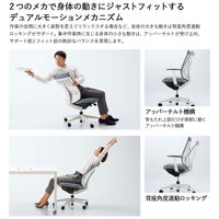 【組立設置込】コクヨ ウィザード3 ローバック 可動肘 樹脂脚 布張り カーペット用 ブラック×ブラック×ライトオリーブ 1脚（直送品）