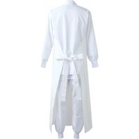 住商モンブラン 防水エプロン 兼用 ウレタン胸付 白 フリー UA-1 1枚