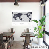 マッチングジャパン 大判 ラミあり 知育ステッカー 地図『世界地図_LLサイズ/G』 CO-10005-AS（直送品）