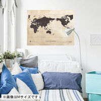 マッチングジャパン 大判 ラミあり 知育ステッカー 地図『世界地図_Lサイズ/BR』 CO-10014-AS（直送品）