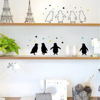 マッチングジャパン ウォールステッカー W ダブル お得 動物 海「ペンギン」 CO-9010-AS（直送品）