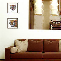 マッチングジャパン フチなし ラミあり フレームステッカー リアル動物『動物_02』 CO-9044-AS 1個(2枚セット)（直送品）