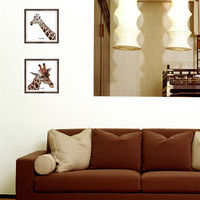 マッチングジャパン フチなし ラミあり フレームステッカー リアル動物『動物_06』 CO-9048-AS 1個(2枚セット)（直送品）