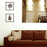 マッチングジャパン フチなし ラミあり フレームステッカー リアル動物『動物_22』 CO-9064-AS 1個(2枚セット)（直送品）