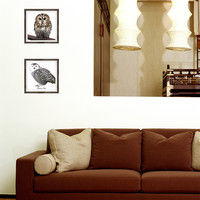 マッチングジャパン フチなし ラミあり フレームステッカー リアル動物『動物_24』 CO-9066-AS 1個(2枚セット)（直送品）