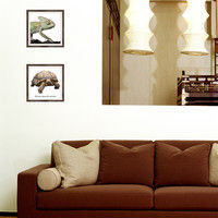 マッチングジャパン フチなし ラミあり フレームステッカー リアル動物『動物_27』 CO-9069-AS 1個(2枚セット)（直送品）