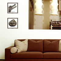 マッチングジャパン フチなし ラミあり フレームステッカー リアル動物『動物_28』 CO-9070-AS 1個(2枚セット)（直送品）