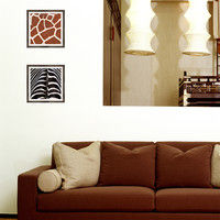 マッチングジャパン フチなし ラミあり フレームステッカー リアル動物『動物_29』 CO-9071-AS 1個(2枚セット)（直送品）