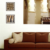 マッチングジャパン フチなし ラミあり フレームステッカー リアル動物『動物_30』 CO-9072-AS 1個(2枚セット)（直送品）