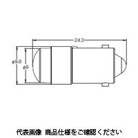 オムロン LEDランプ 橙 A22NZーLーOE 1セット(6個)（直送品）
