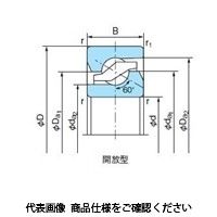 不二越 ベアリング ボールねじサポート用軸受 17TAB04DBP4 1個（直送品）