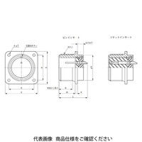 日本航空電子工業 パネル取付レセプタクル N/MS3102A32ー17P 1個（直送品）