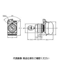 オムロン 2ノッチ キー形セレクタスイッチ A22NKー2BMー01AAーP002 1セット(3個)（直送品）