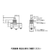 オムロン 高容量形基本スイッチ Aー20GQーB 1セット(3個)（直送品）
