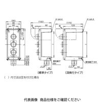IDEC AGA形(1列タイプ)コントロールボックス 1点・2点用 穴なし 笠付 深奥行タイプ AGA210DKY 1個（直送品）