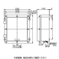IDEC AGS形コントロールボックス 2列 3点用 バフ仕様 穴なし AGS380ーBUFF 1個（直送品）