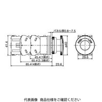 IDEC 照光押ボタンスイッチ 大形プッシュターンロック形 アンバー AJLN32211DNA 1個（直送品）