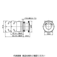 IDEC 押ボタンスイッチ 大形プッシュターンロック形 赤 AJN304NR 1個（直送品）
