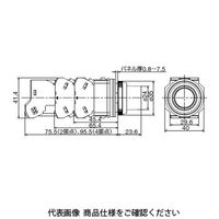 IDEC φ30 TWNDシリーズ 亜鉛ダイカスト製 照光押ボタンスイッチ 突形 アンバー ALD21620DNA 1個（直送品）