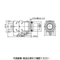 IDEC φ30 TWNDシリーズ 亜鉛ダイカスト製 照光押ボタンスイッチ 突形 ピュアホワイト ALD22211DNPW 1個（直送品）