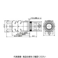 φ30 TWNDシリーズ 亜鉛ダイカスト製 照光押ボタンスイッチ 突形フルガード形 ピュアホワイト ALFD22211DNPW 1個（直送品）