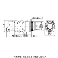 IDEC φ30 TWNシリーズ 照光押ボタンスイッチ 突形フルガード付 緑 ALFN21613DNG 1個（直送品）