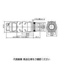 IDEC φ30 TWNシリーズ 照光押ボタンスイッチ 突形フルガード付 赤 ALFN24622DNR 1個（直送品）